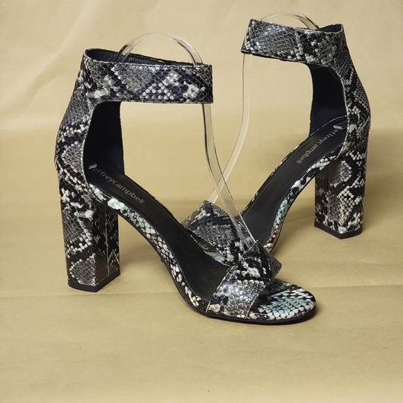 Jeffrey Campbell Lindsay Sandals Snake Print - Picture 5 of 8
